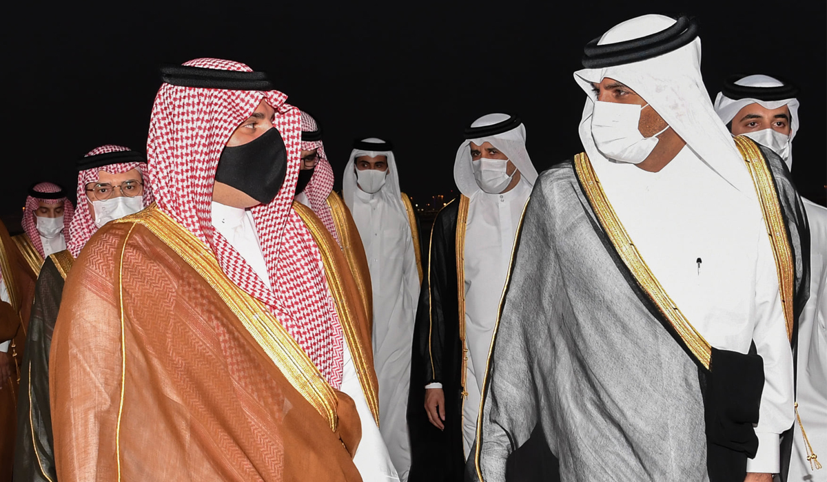 Saudi Minister of Interior arrives in Doha